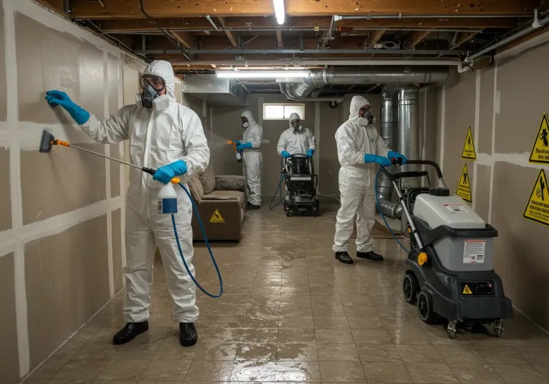 Basement Moisture Removal and Structural Drying process in Thomas County, KS